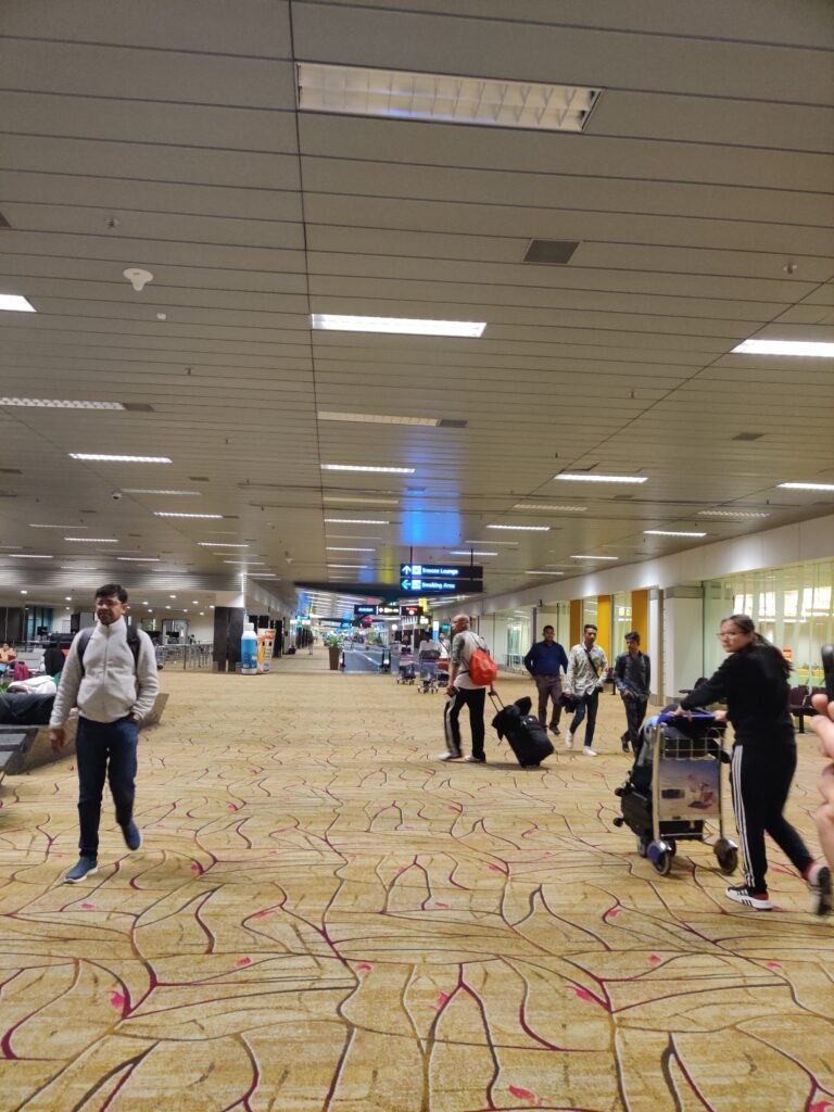 Singapore changi airport layover to catch flight to bali, indonesia