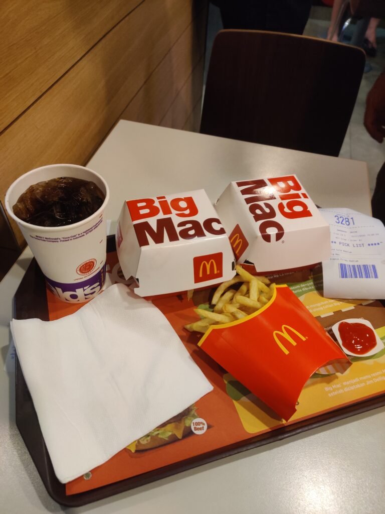 big mac at kuta beach bali indonesia