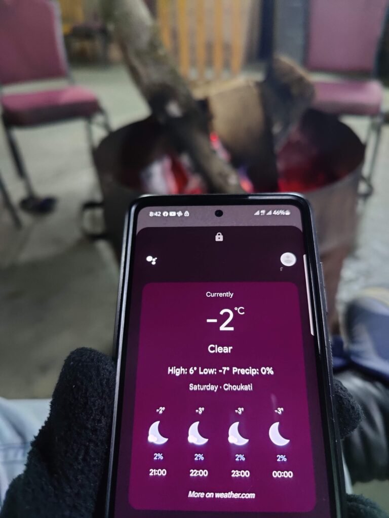 kuri village kalinchow nepal temperature