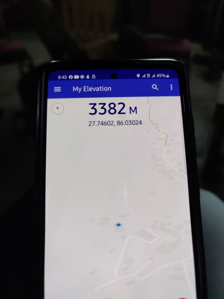 kuri village kalinchow nepal altitude