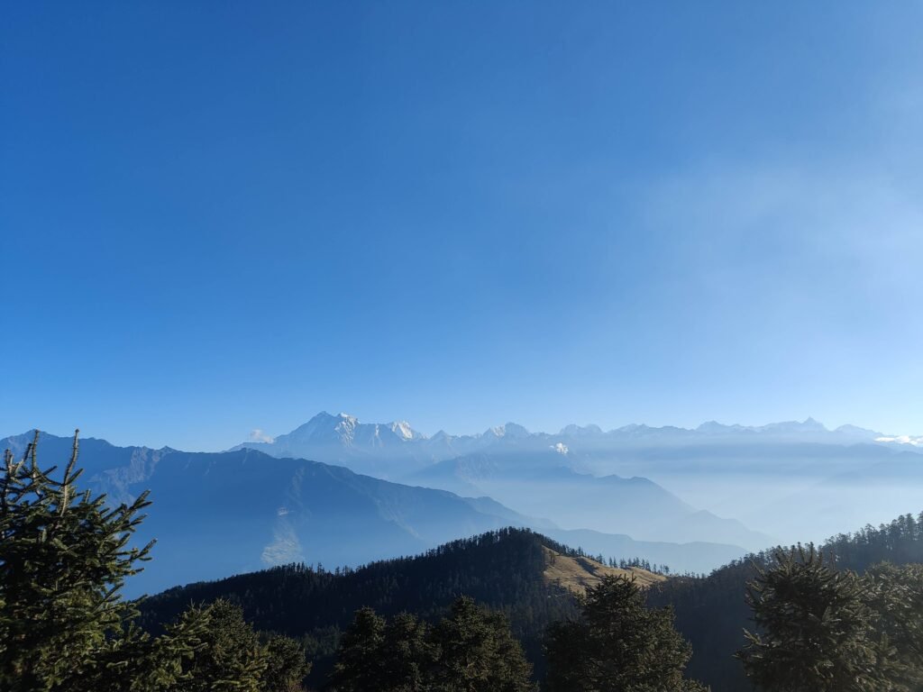the white mountain aka mount everest from kuri village kalinchowk Nepal Travel Diary: Thamel to Kalinchowk Journey